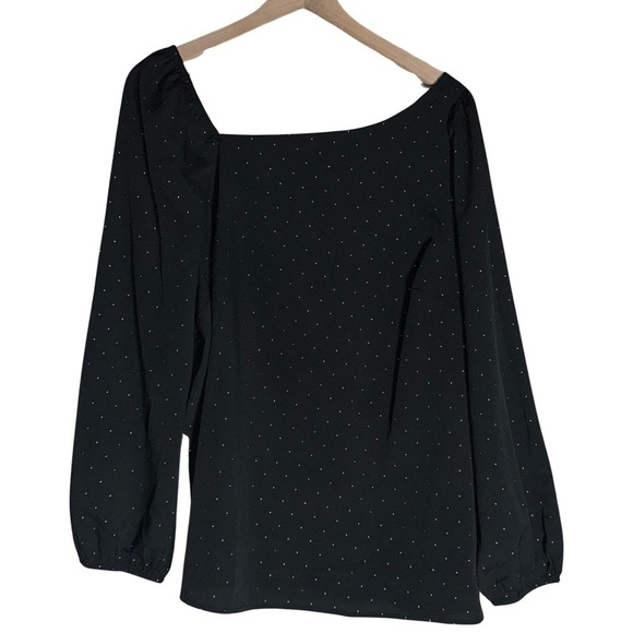 Lane Bryant Classic Long-Sleeve Asymmetrical-Neckline Top - Size 14 - Picture 4 of 7